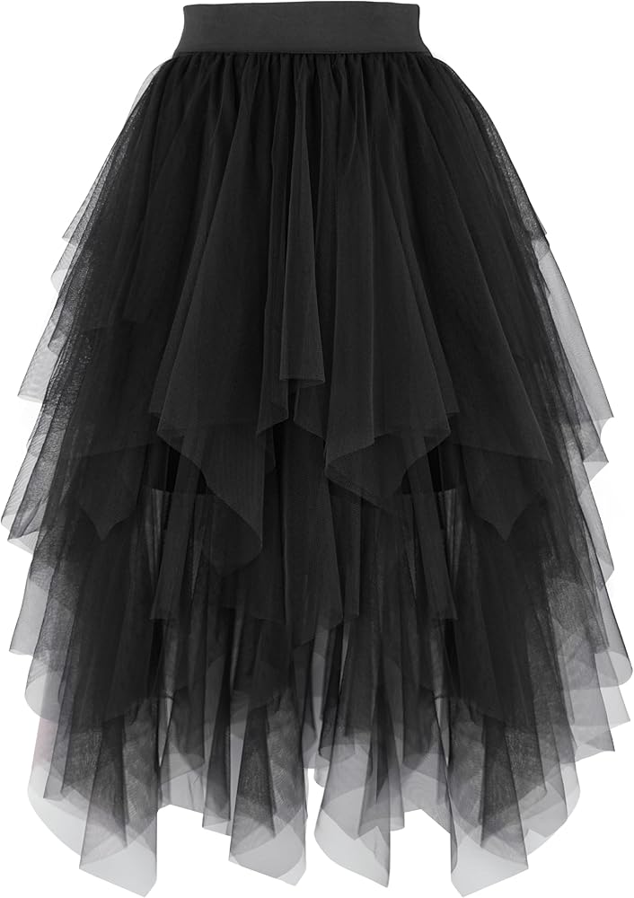 Amazon.com: PUKAVT Tulle Skirts for Women High Waist Elastic